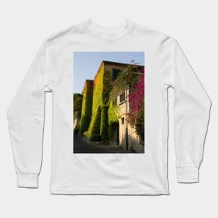 Colorful leaves on house walls Long Sleeve T-Shirt